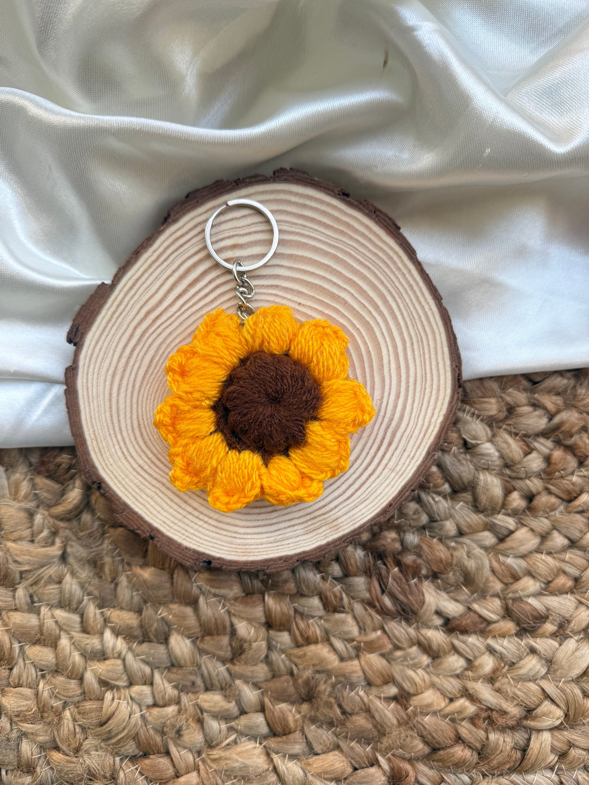Sunflower keyring