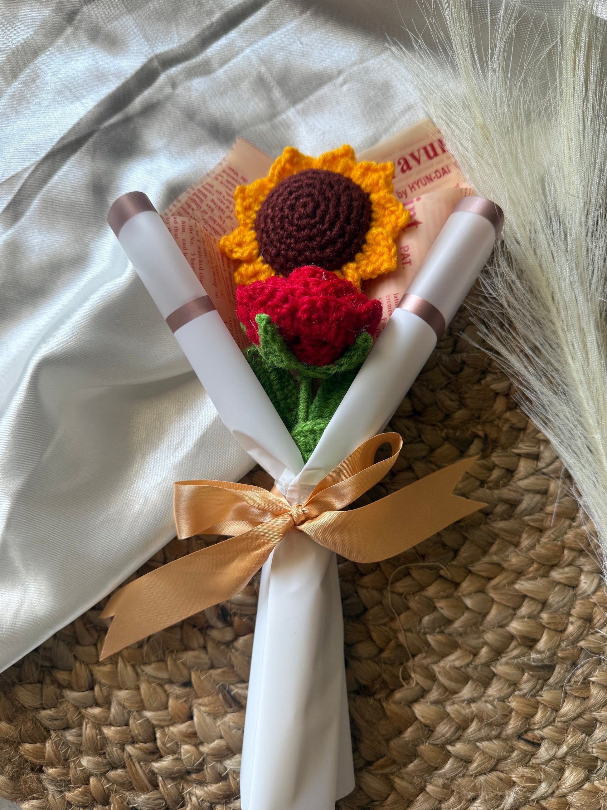 Sunflower and Rose Bouquet