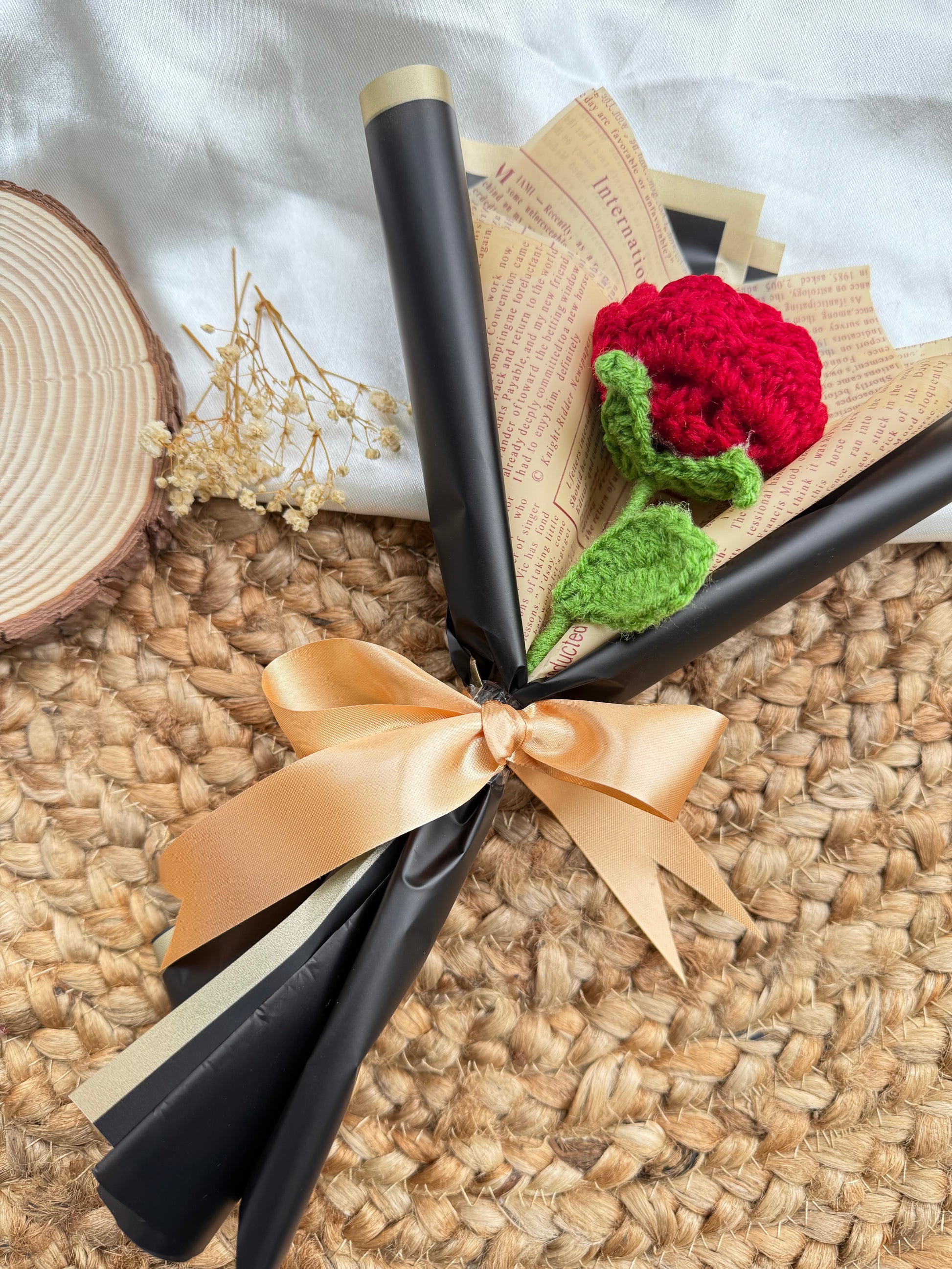 Single Rose Bouquet