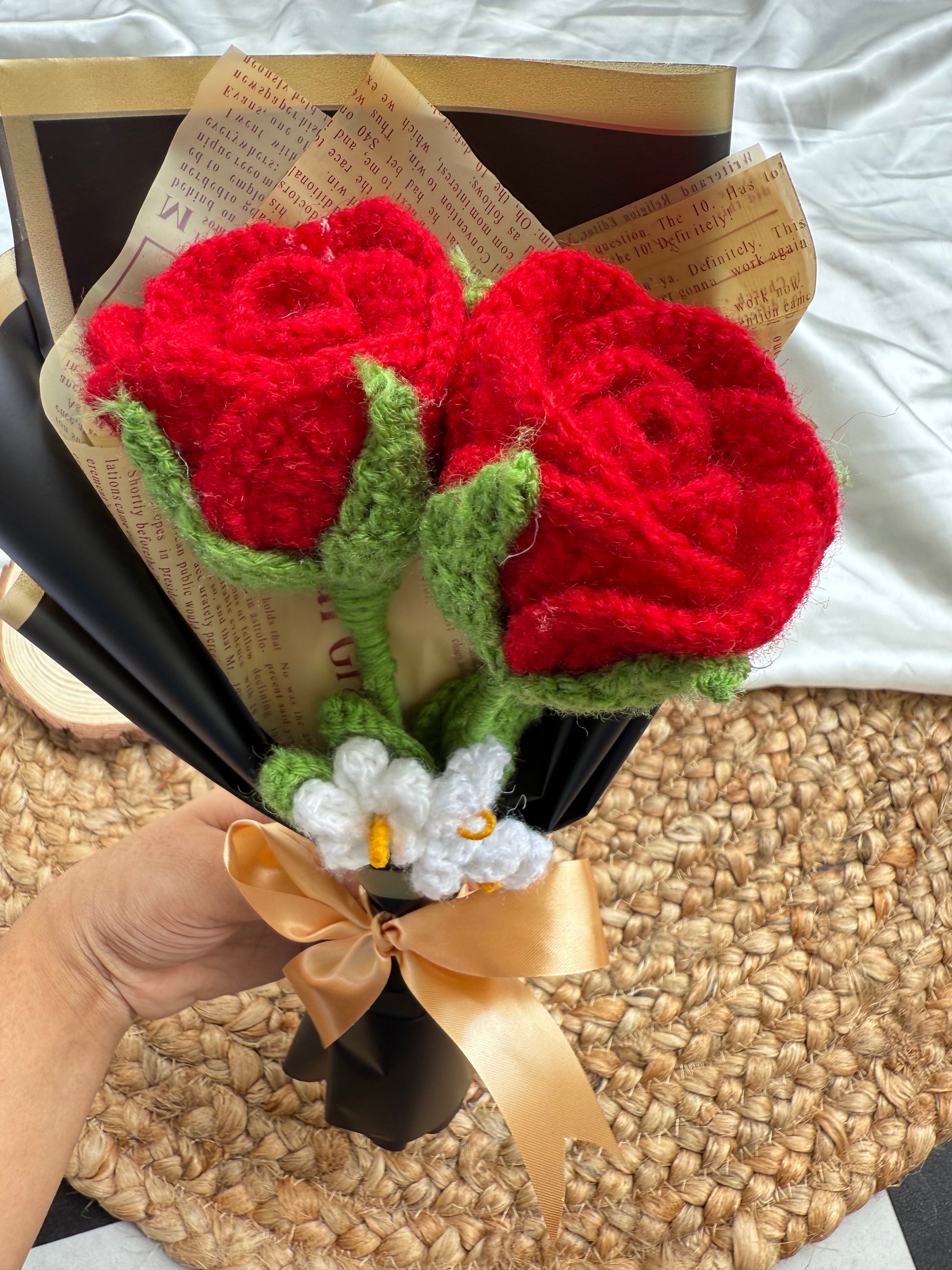 Double Jumbo Rose Bouquet