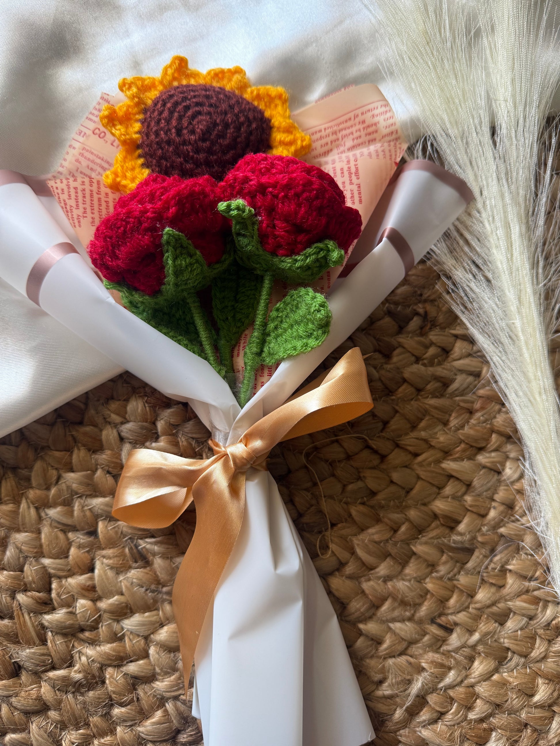 Sunflower and rose Bouquet