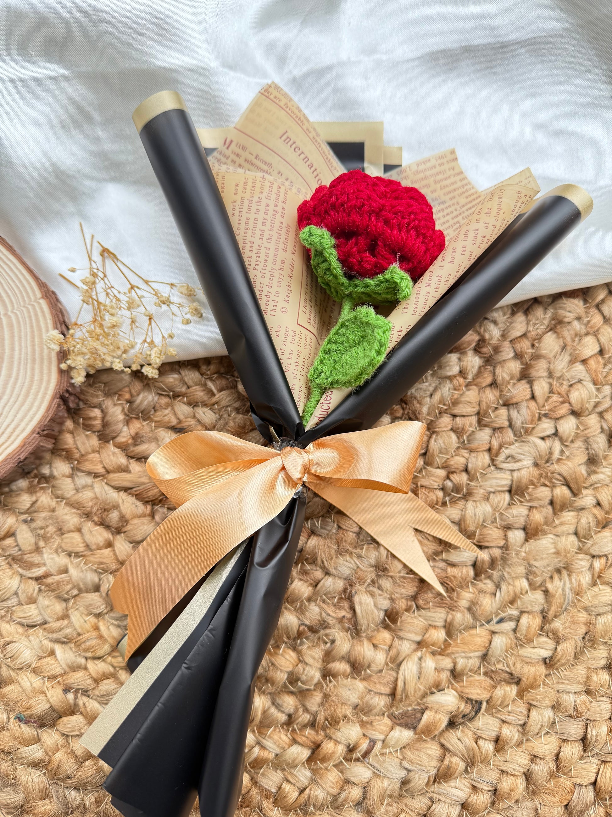 Single Rose Bouquet