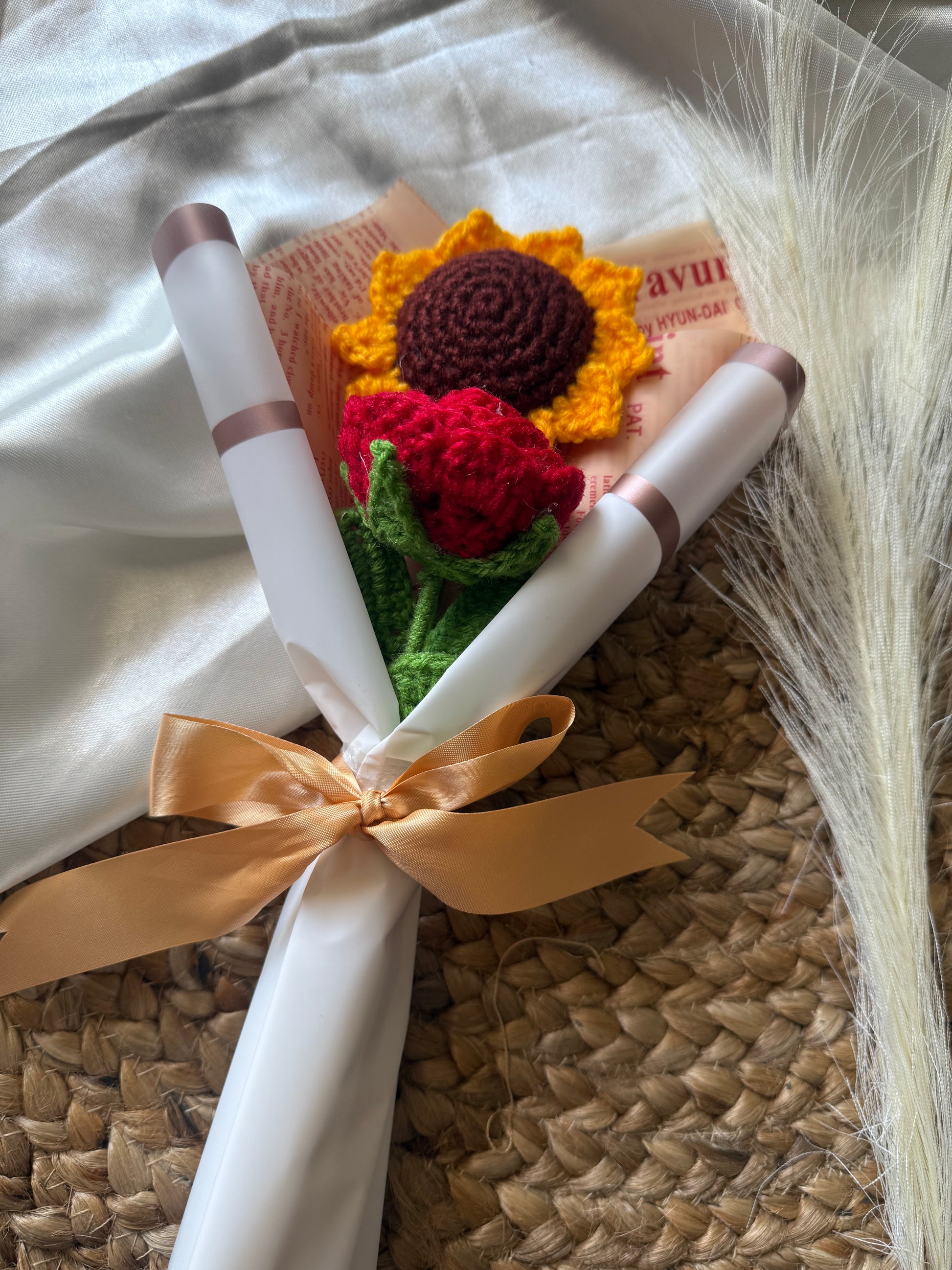 Sunflower and Rose Bouquet