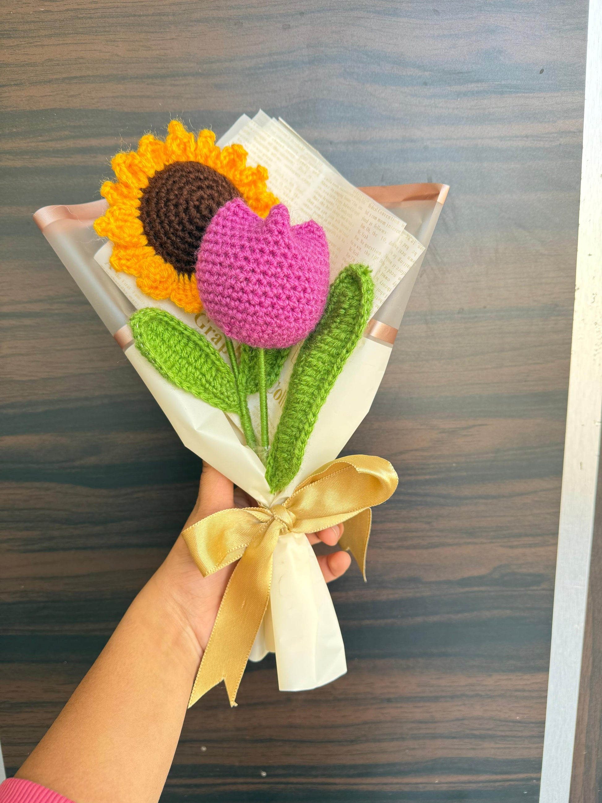 Sunflower and Tulip Bouquet